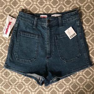 Wrangler - High waisted Jean shorts. Brand New.